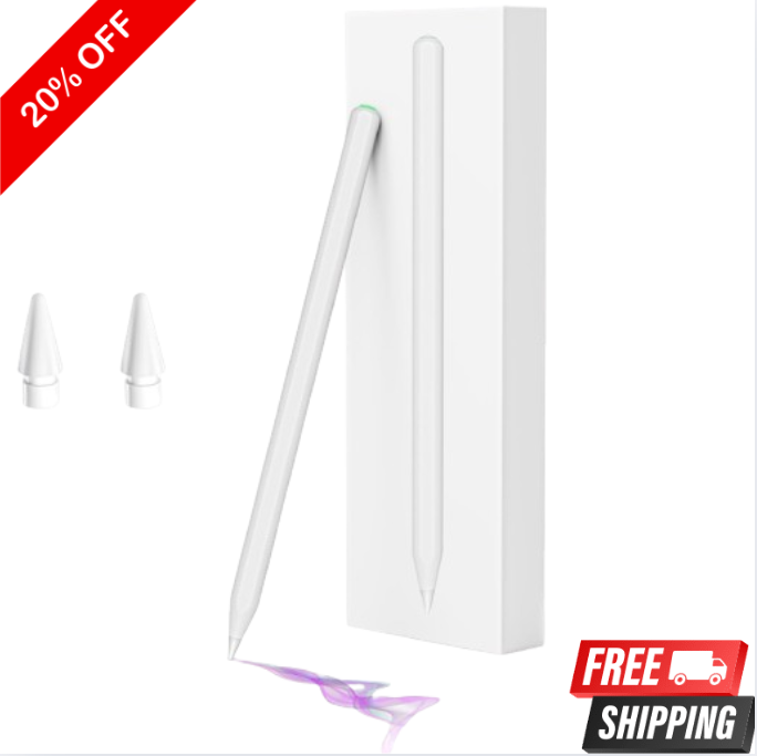 Apple Pencil USB-C Stylus for iPad - Sleek White Design