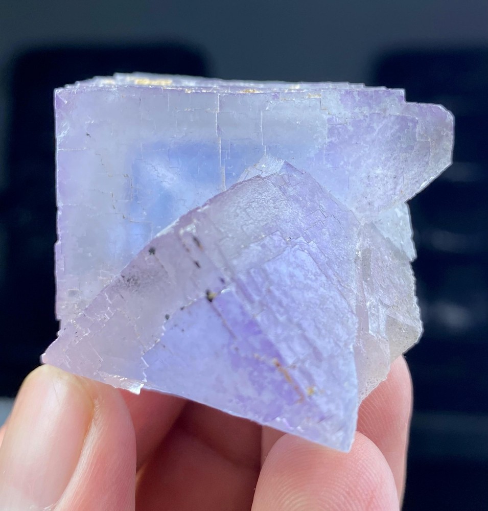 Stunning Blue Fluorite Specimen with Zoning 5x7cm GM97