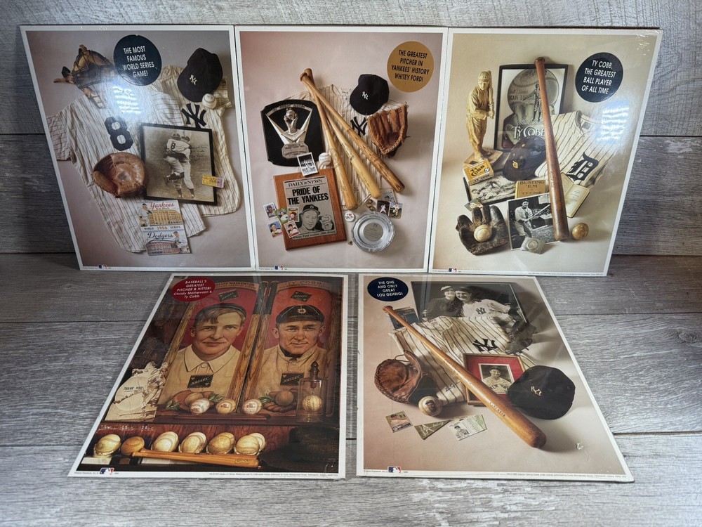 1993 The Perfect Game Poster Yankees Dodgers MLB Lot Of 5 Prints 11 x 14