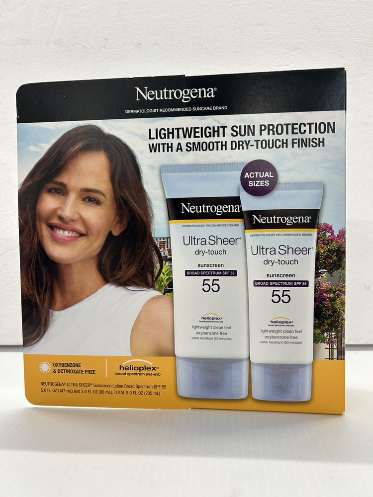 Neutrogena Ultra Sheer SPF 55 Dry Touch Sunscreen for Lightweight Protection