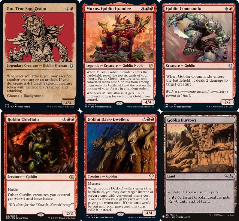 Custom Commander Deck - Goblins - Muxus, Goblin Grandee  100 Card EDH Deck NM