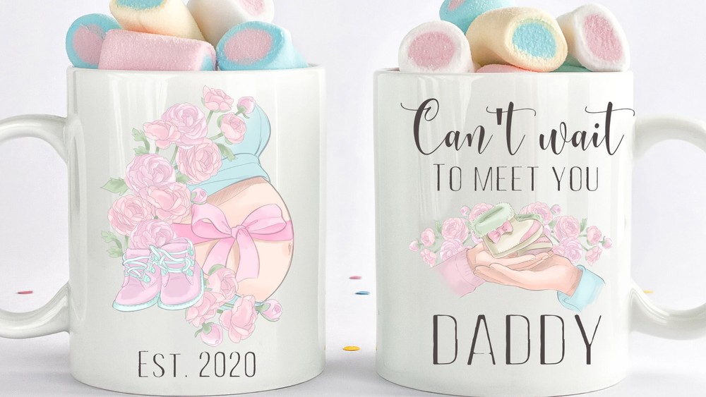 New Dad Gift  Mom Gift Mom Coffee Mug Pregnancy Gift Personalized Dad Mug New