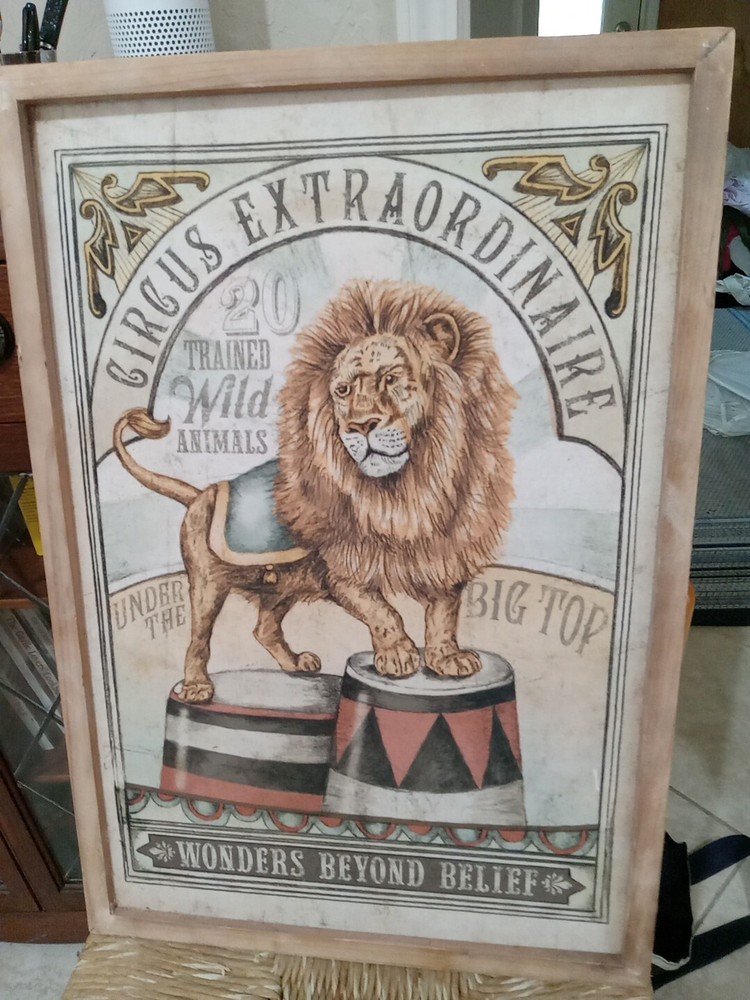 Big Top Canvas Wall Art Print, Circus Home Decor 17