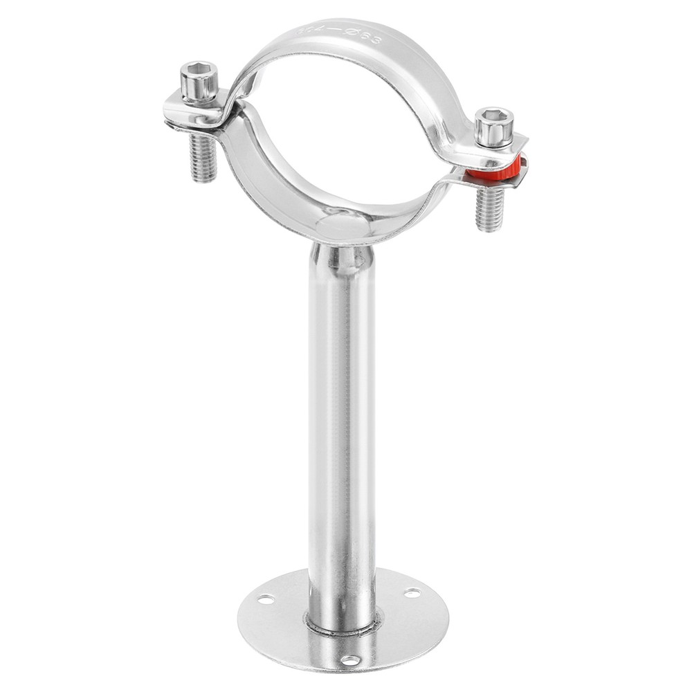 Pipe Support, Adjustable Pipe Strap Clamp with Screws for Dia 63mm Pipe Tube