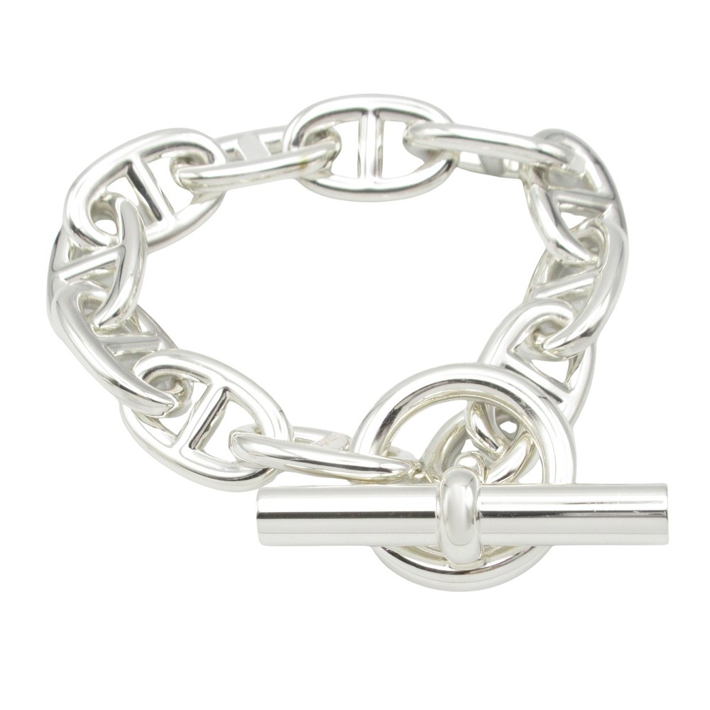 HERMES Chaine dancre TGM Bracelet 11 links Silver925 Used unisex