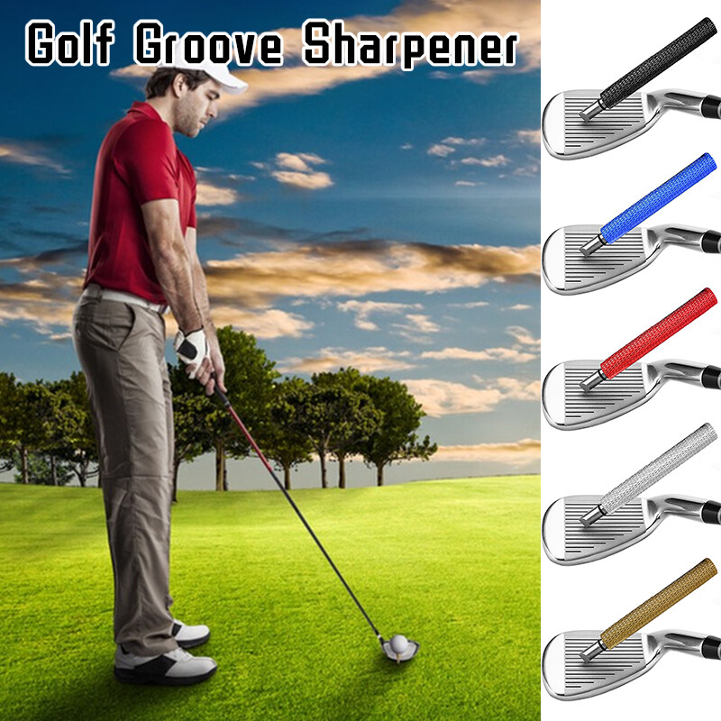 Portable Golf Club Groove Sharpener and Cleaner Tool