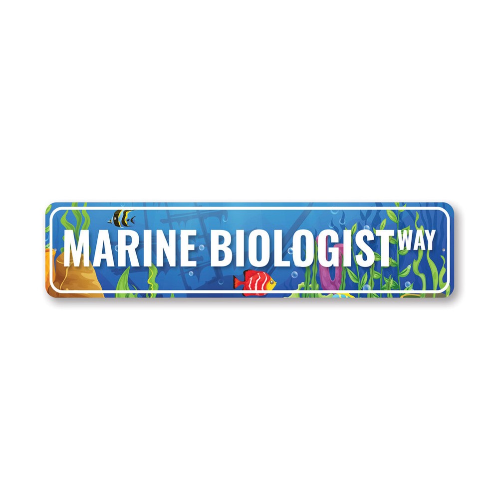 Marine Biologist Way Metal Sign