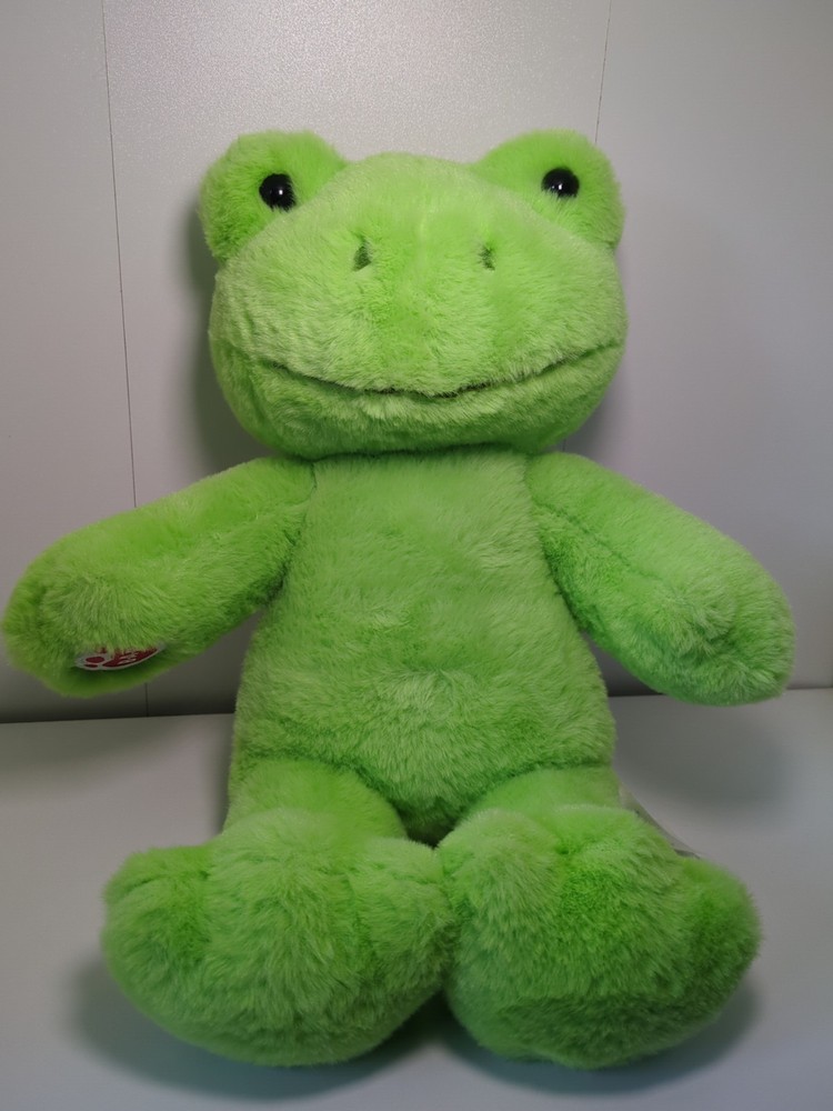 Build A Bear Green Spring Frog 16 Inch Stuffed Plush Toy  