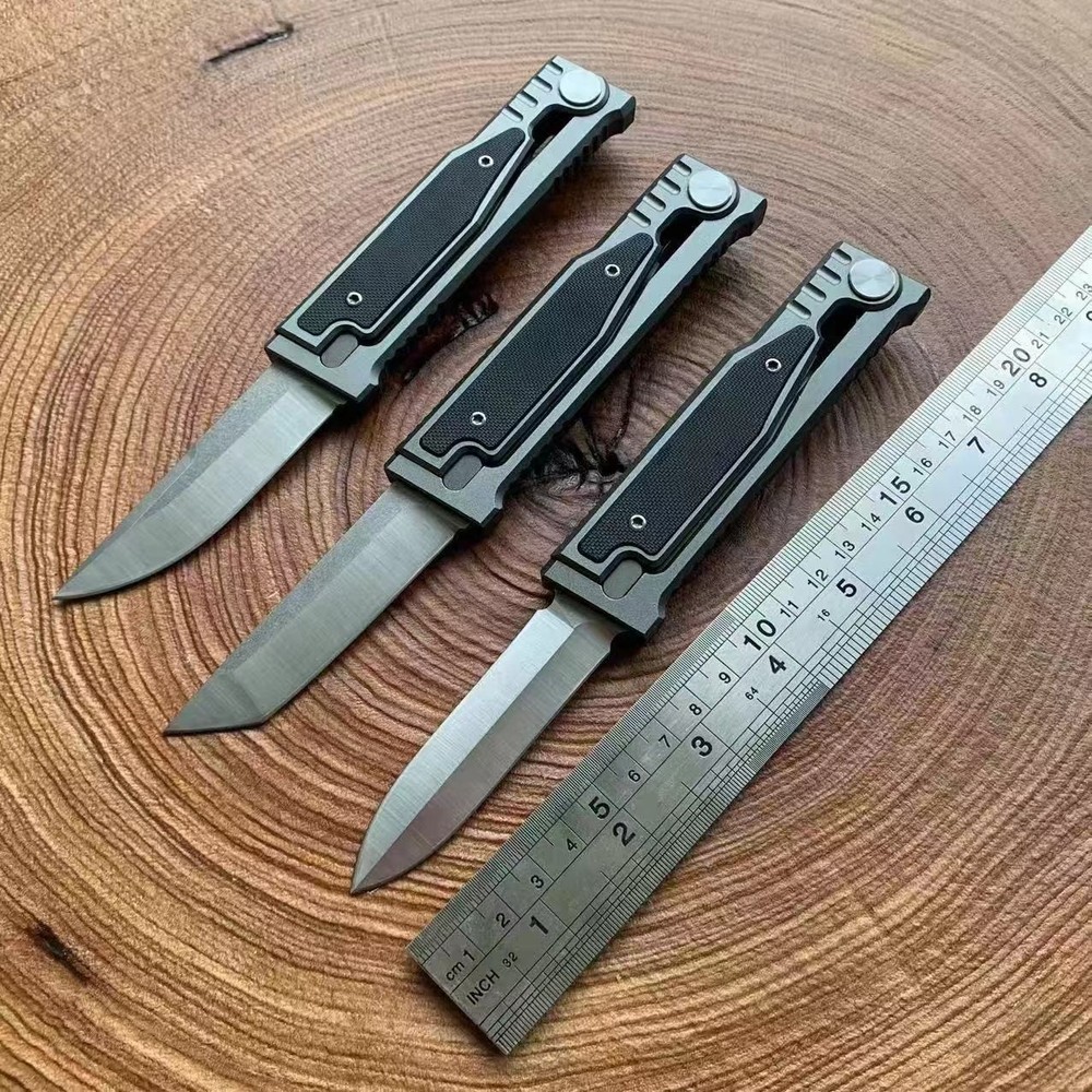 D2 Steel Folding Pocket Knife 3.15 Inch Tactical Camping Blade with T6 Aluminium G10 Handle