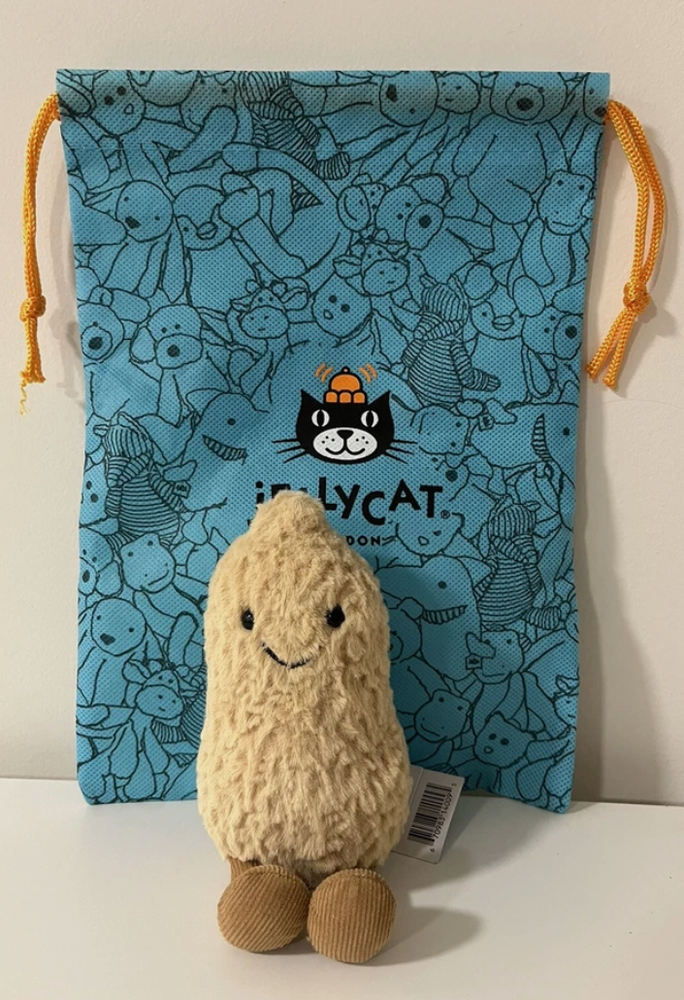 Jellycat AMUSEABLE PEANUT Authentic Soft Plush Toy Fun CUTE Food Collectible NWT