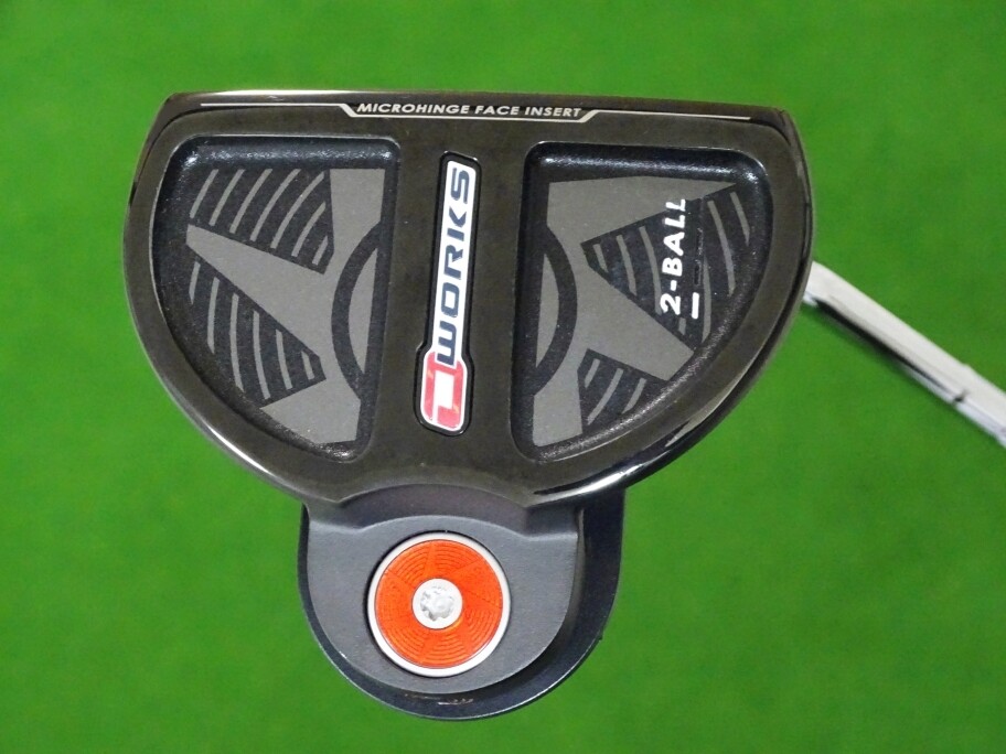 Tour Supplied Odyssey O-Works 2-Ball Putter 33.5 Inch Insert Neck Dot Prototype