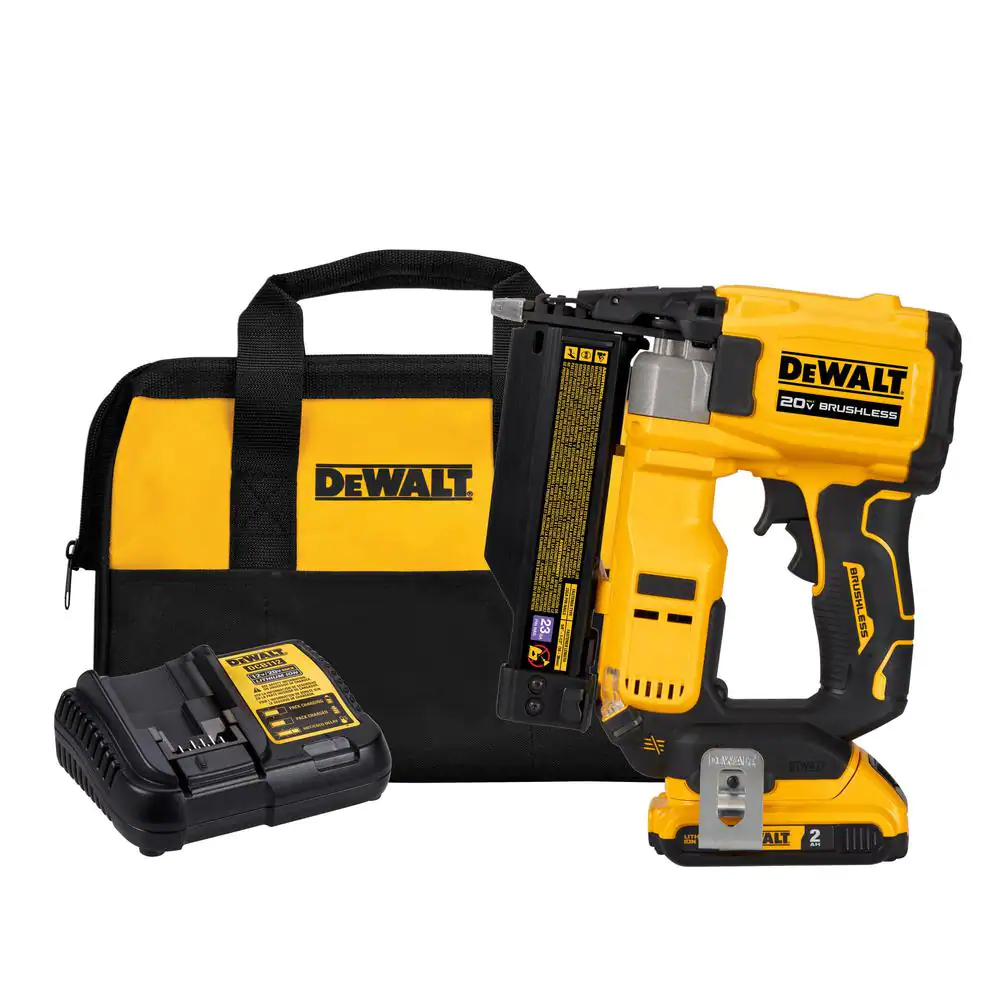 DEWALT ATOMIC 20V MAX Cordless 23-Gauge Pin Nailer Kit with 2.0Ah Battery