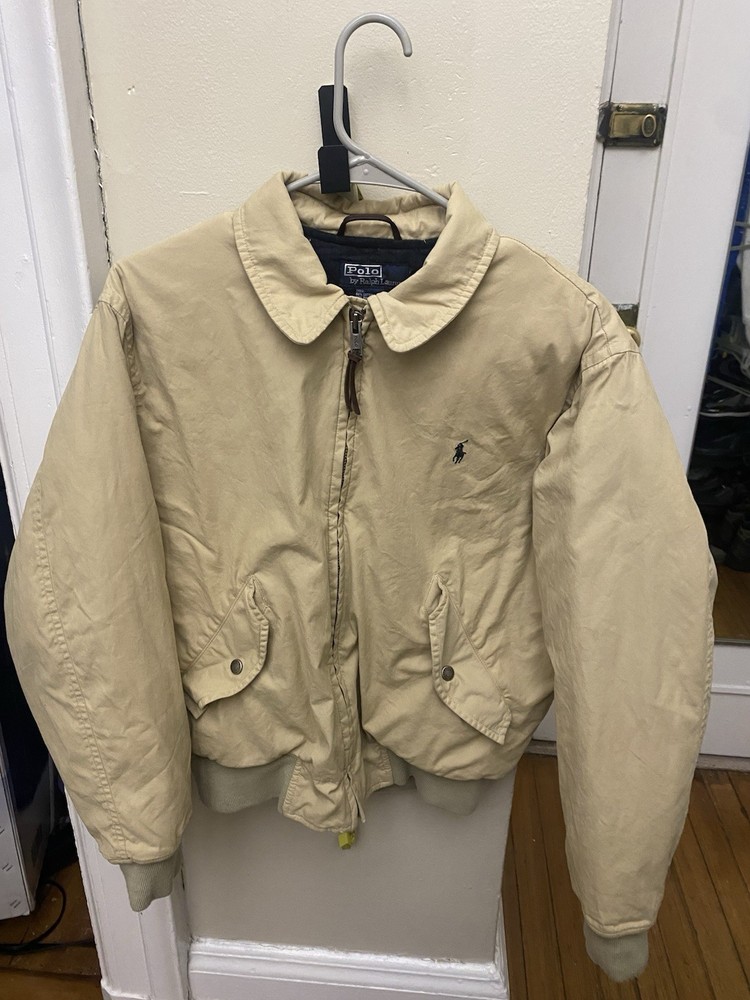 Vintage Polo Ralph Lauren Courdoroy Plaid Line Harrington Bomber Jacket Men S