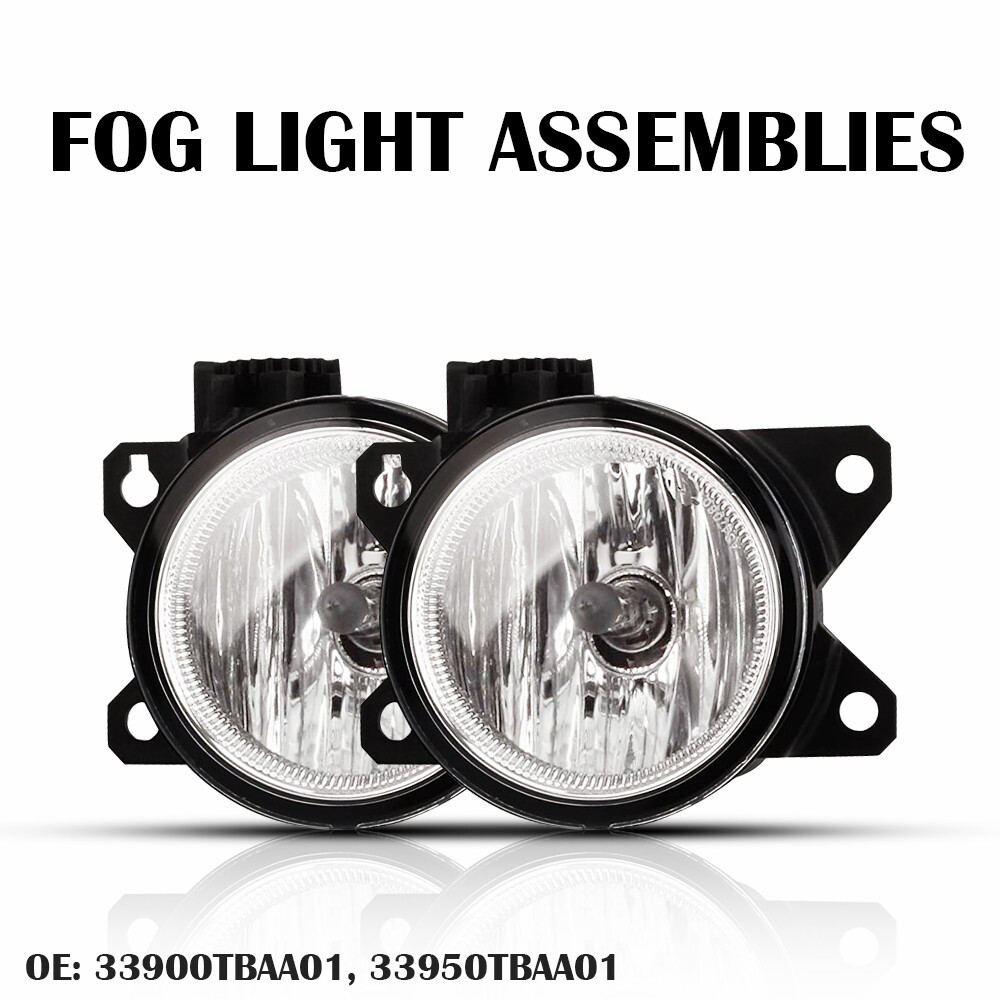 2pcs Fog Lamp Lights Assembly Left Right Kit For Side 2016-2021 Honda Civic NEW