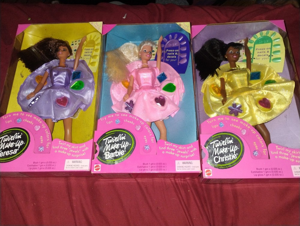 Muñeca Barbie Mattel Twirlin`Maquillaje 1997 Nunca Abierta Climatización Habitación