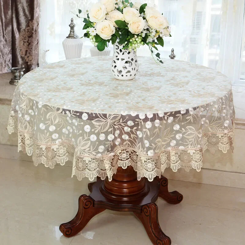 Tablecloth Pastoral Round Tablecloth Dining Table Cloths Home Table Cover