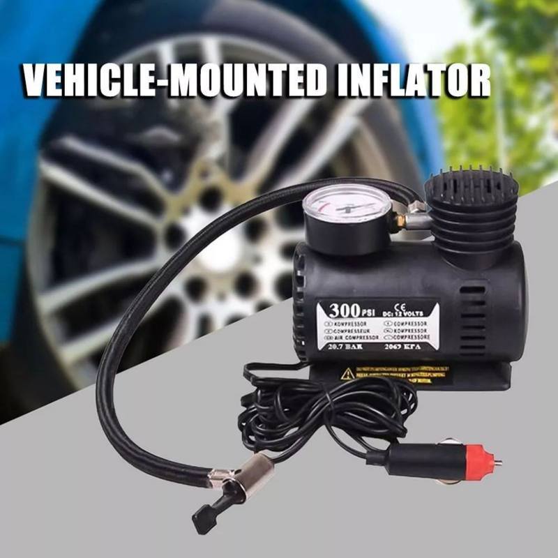 12V 300PSI Electric Tire Inflator Auto Inflatable Pump Heavy Duty Tire Inflator