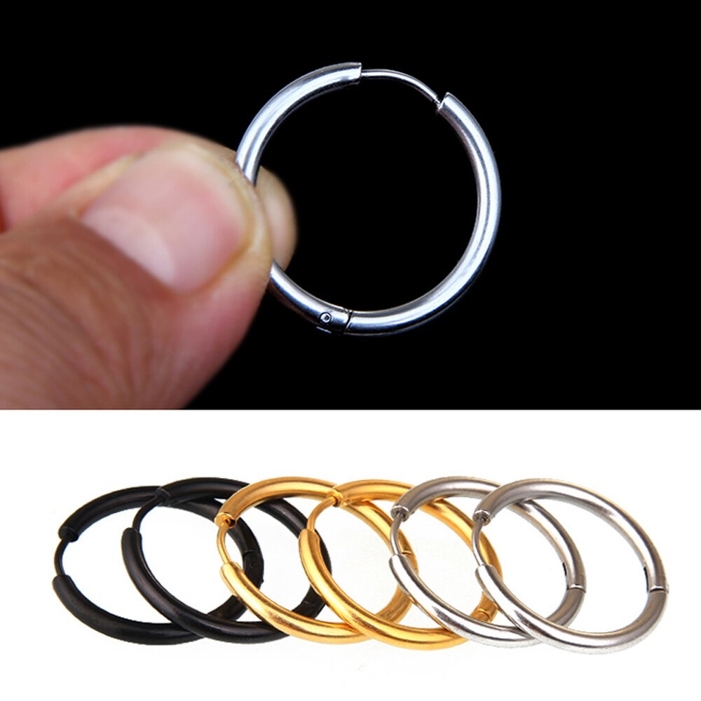 2PC Women Men Surgical Steel Small Stud Earring Tragus Cartilage Earrings 8-20mm