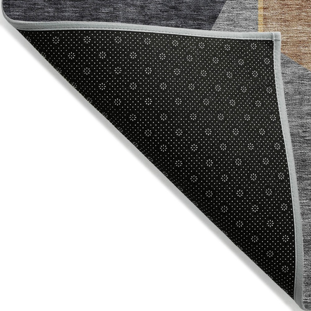 Machine Washable Indoor Outdoor Chantille Geo Modern Area Rug