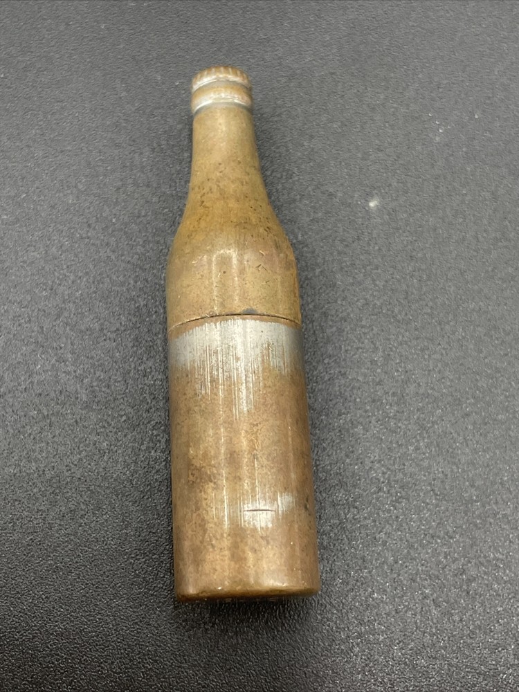 Vintage KEM Inc. Bottle-Shaped Cigarette Lighter Detroit Mich - As Is