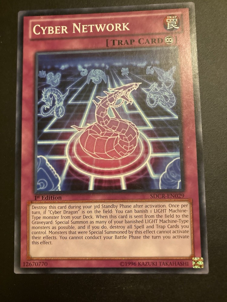 Cyber Network SDCR-EN029 Cyber Dragon Revolution 1st Edition Rare Card-image