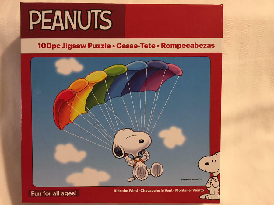 Snoopy Rainbow Kite Peanuts 100-Piece Puzzle Sealed NEW