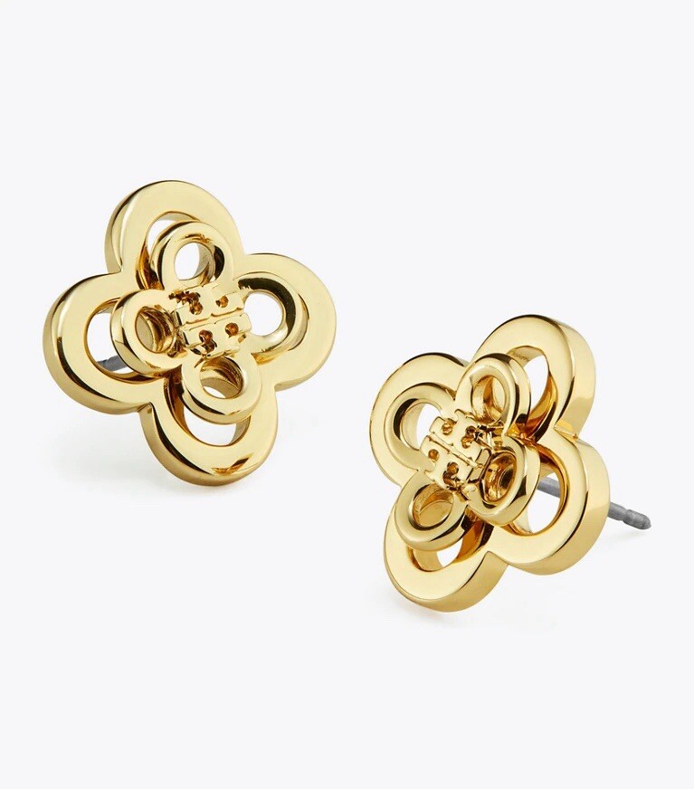 Tory Burch KIRA CLOVER STACKED STUD Classic Simple Lady Earrings