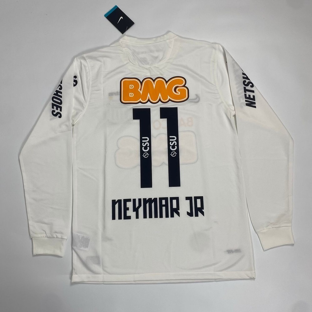 Santos 10-11 Home Jersey Long Sleeve – Neymar #11