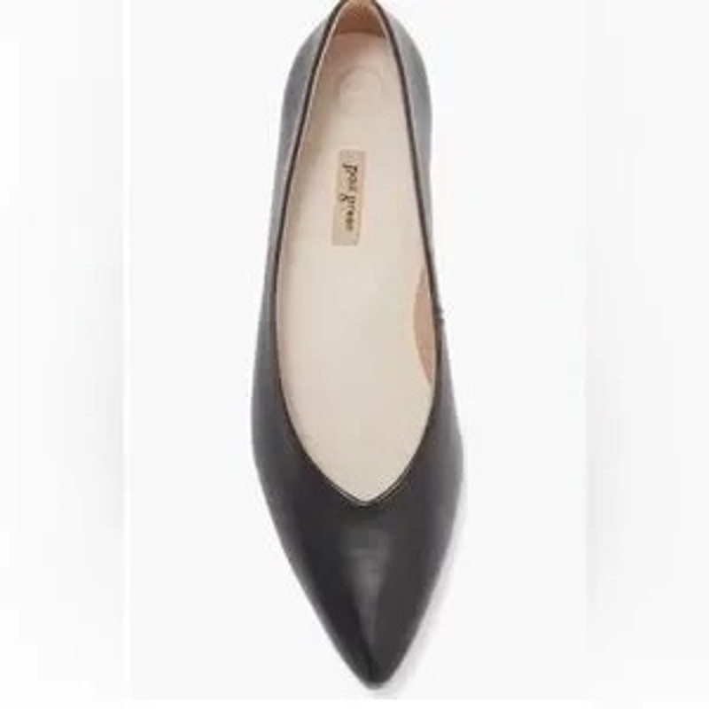 Paul Green Black Leather Ballet Flats Women’s UK 6.5 / US 9 Slip-On Pointed toe
