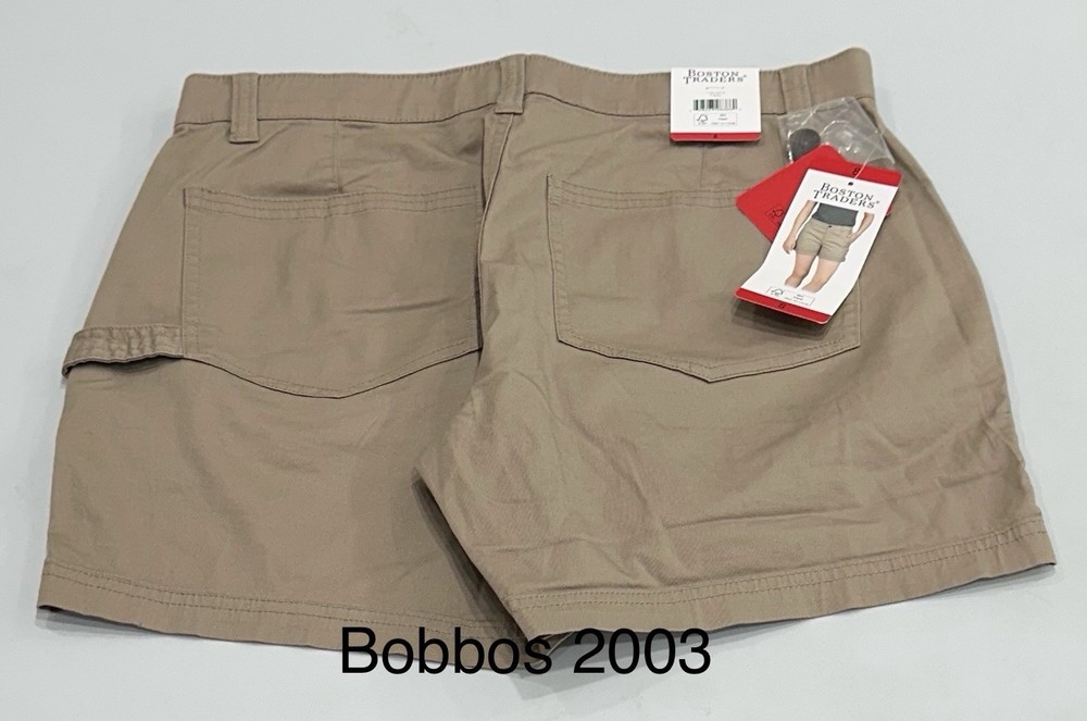 Boston Traders Women's Roll Cuff Shorts, Tan, Size 8