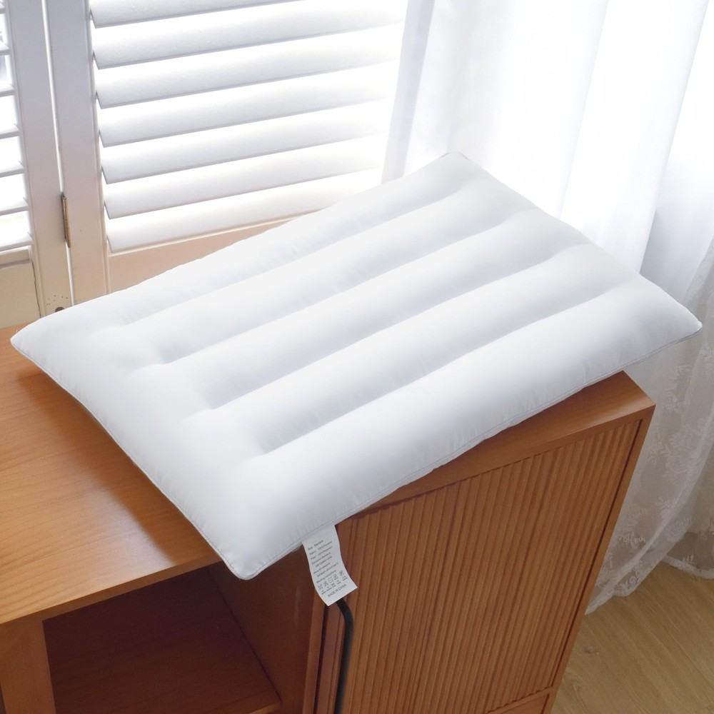 Suhedy Thin Pillow for Stomach and Back Sleeper Low 26*18*2.5 inch, White