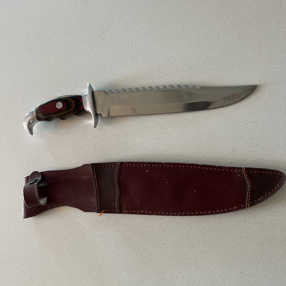 12-inch Frost Cutlery Bowie Knife with Sheath - Made in Pakistan