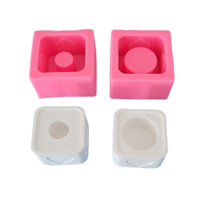 Square Silicone Molds for Resin Candlesticks Casting