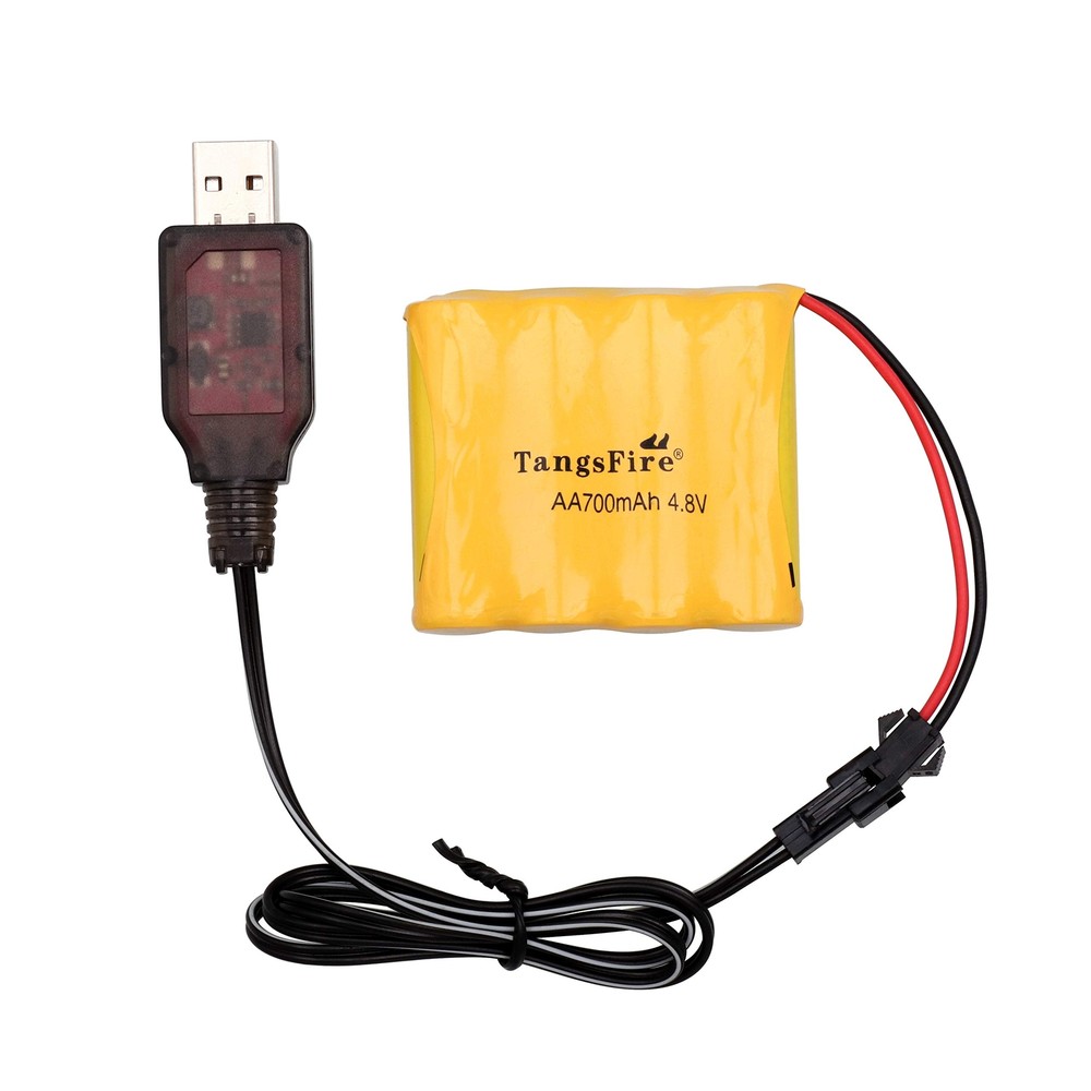 4.8V 700mAH Battery Rock Off-Road AA Batteries SM 2P Plug with USB Charging C...