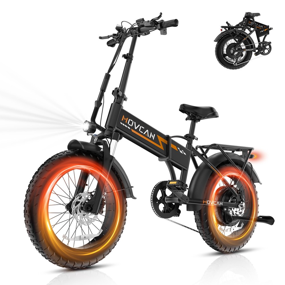 Movcan Q20 1500W Folding Electric Fat Bike 30 MPH 52V Hydraulic Brake