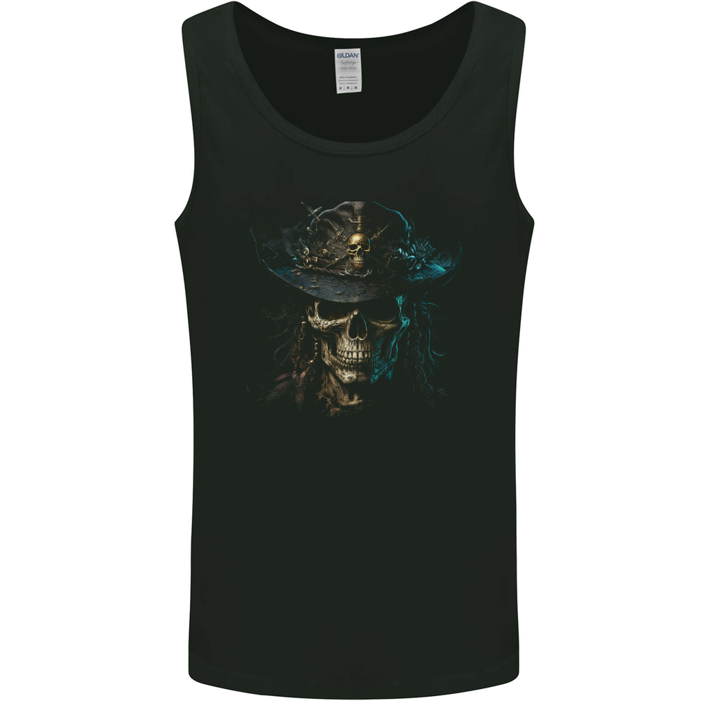 Pirate Skull 4 Mens Vest Tank Top
