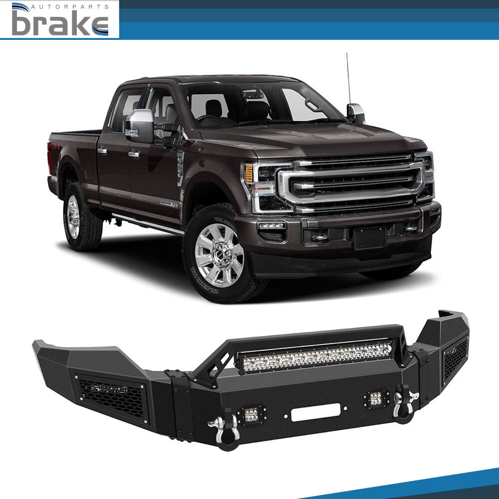 Steel Front Bumper Guard  Fog Lamps For Ford F-250 2011 12 13 14 15 2016