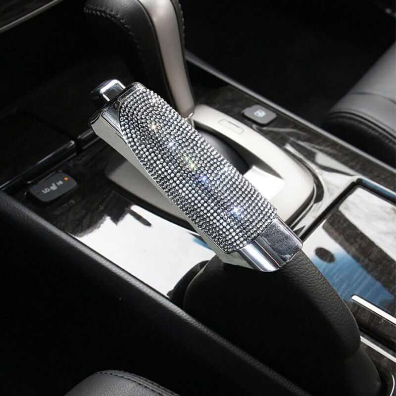 Bling Rhinestone Car Handle Hand Brake Protector Cover Car Interior Accessories
