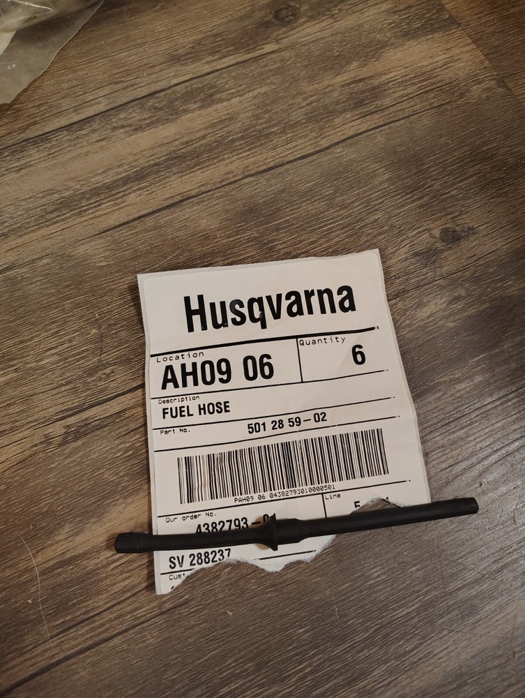 Husqvarna 501285902 Replacement Fuel Hose for Trimmers and Chainsaws  