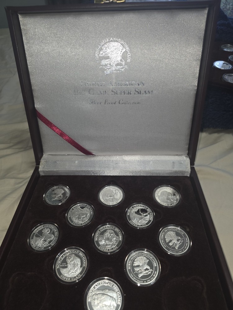 North American Hunting Club Big Game Super Slam Silver Proof 0.999 27oz