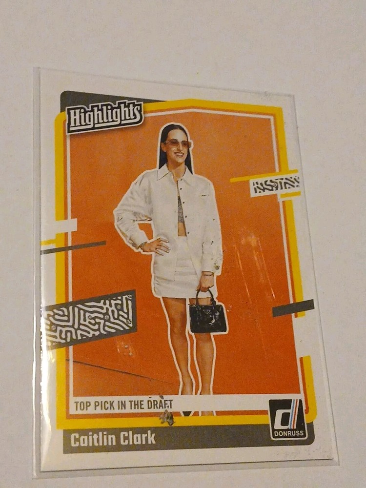 CAITLIN CLARK 2024 PANINI DONRUSS ROOKIE RC INSERT #H15 IOWA WNBA STAR A