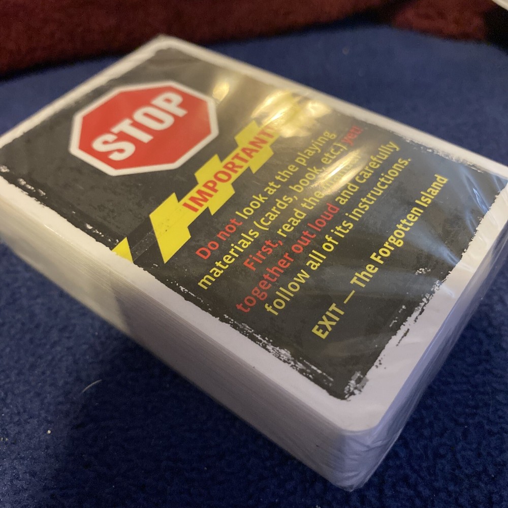 Exit The Game The Forgotten Island Game Replacement Cards Sealed