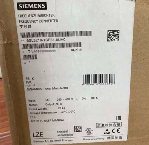 6SL3 210-1SE31-0UA0 PRO SIEMENS 6SL3210-1SE31-0UA0 S120 Converter Power Module