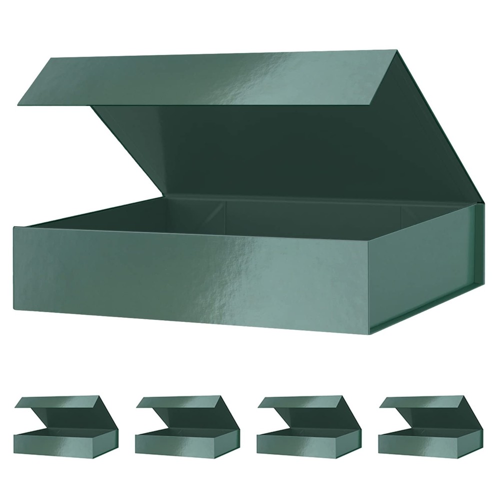 Eco-Friendly Green Shirt Gift Box 11x7.8x2.3 Inches with Magnetic Closure