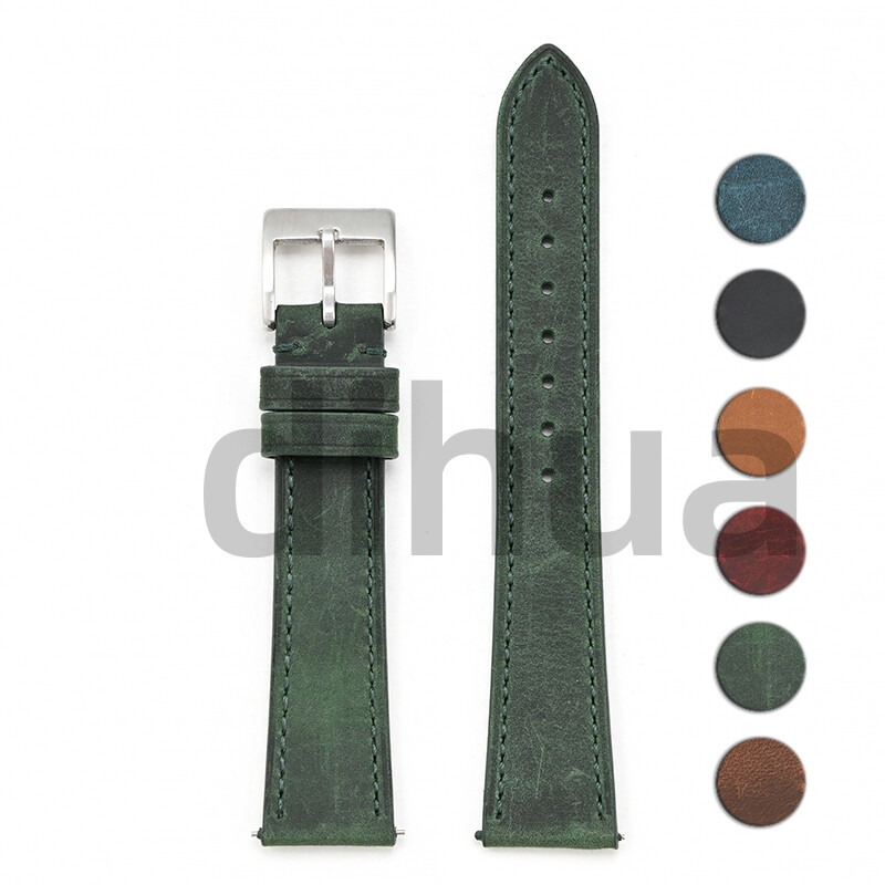 Vintage Bracelet 20mm 22mm Genuine Leather Watch Band Strap Quick Release