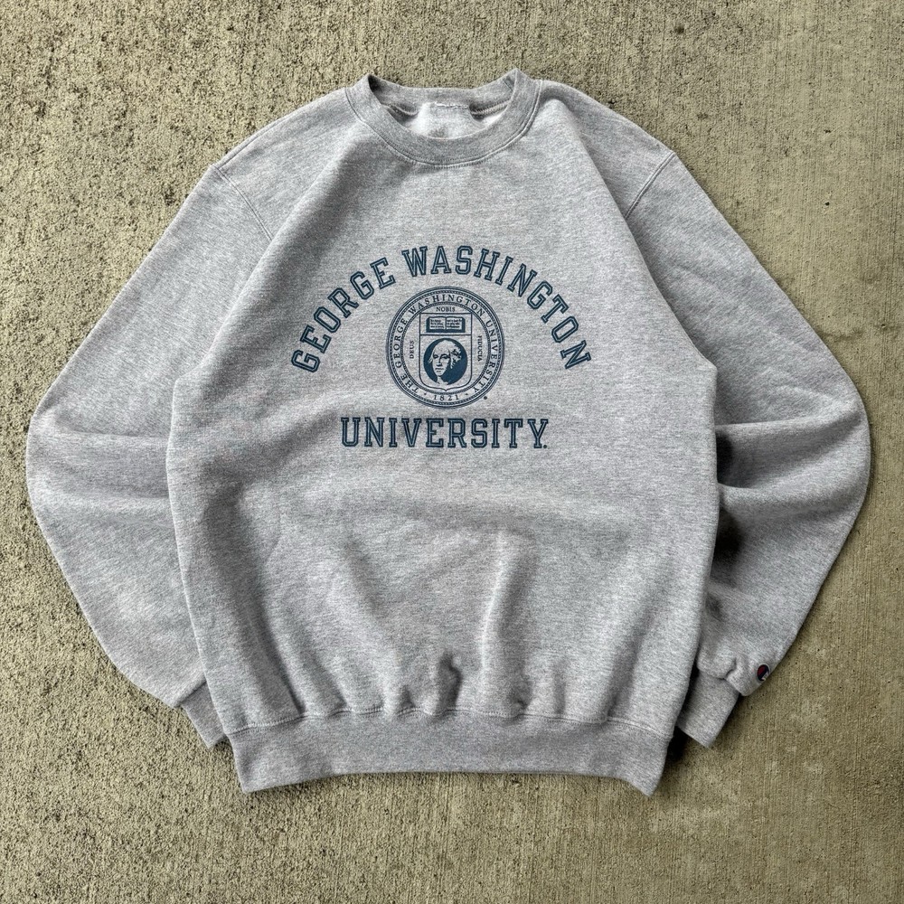 Vintage Champion George Washington University Crewneck Sweatshirt Size Small