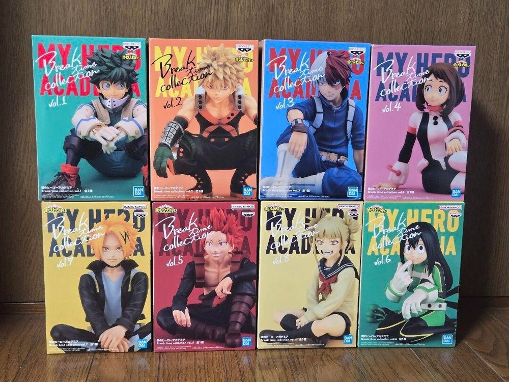 My Hero Academia Break Time Collection Figure Set of 8 Banpresto Complete Japan