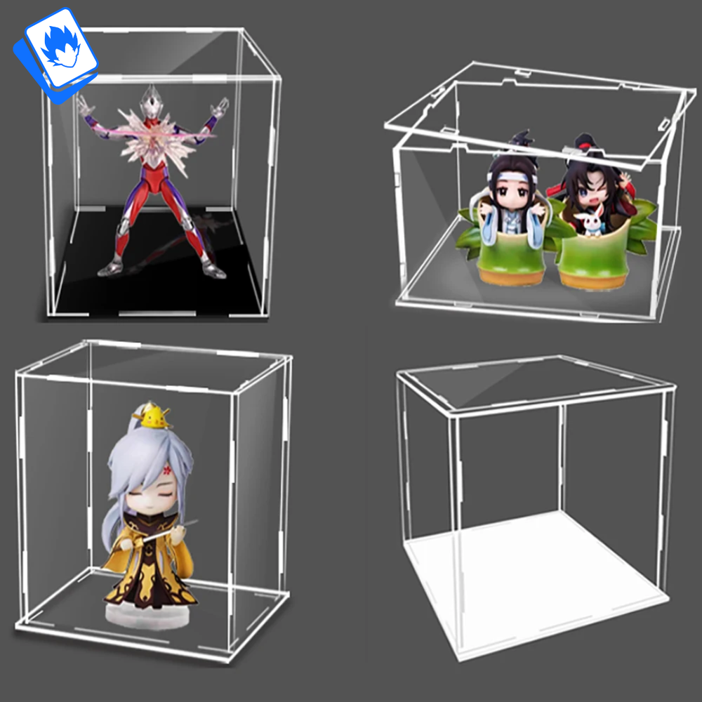 ✨ 35x25x25 Acrylic Display Case for Action Figures, Transparent Dustproof...