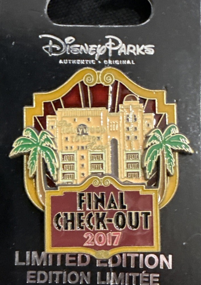 Disney Pin Tower of Terror Final Check-Out 2017 Limited Edition 5000