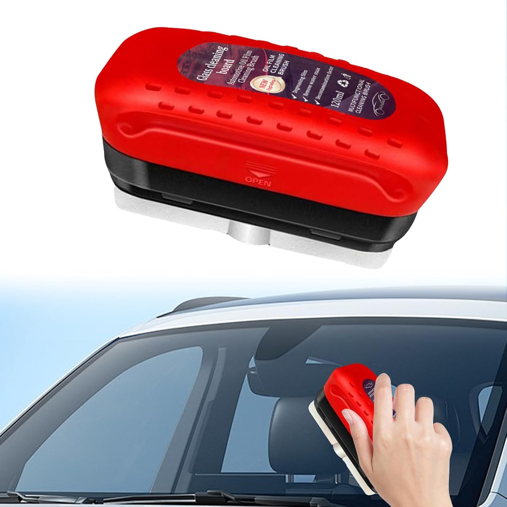 Car Windshield Oil Film Cleaning Brush - Removes Grease & Dirt